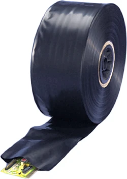 14" x 725' 6 Mil Black Poly Tubing on Roll