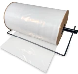 18 Inch x 750' 4 Mil Clear Poly Tubing on Roll Dispensing