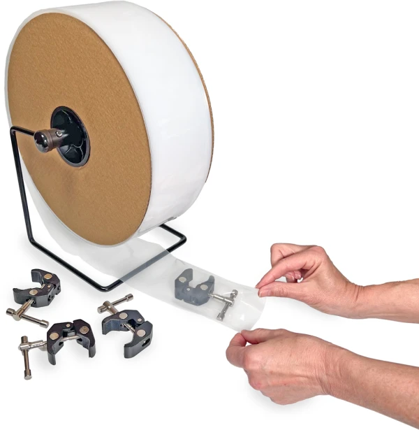 Product in 4 x 1100 4 Mil Clear Poly Tubing on Roll