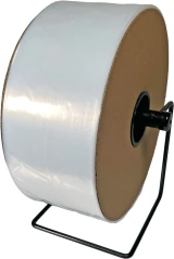 5 x 2200 2 Mil Clear Poly Tubing on Roll on Dispenser