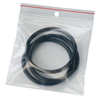 MiniGrip Reclsoable Bags MiniGrip Bag with hang hole and Black Rubber Grommets
