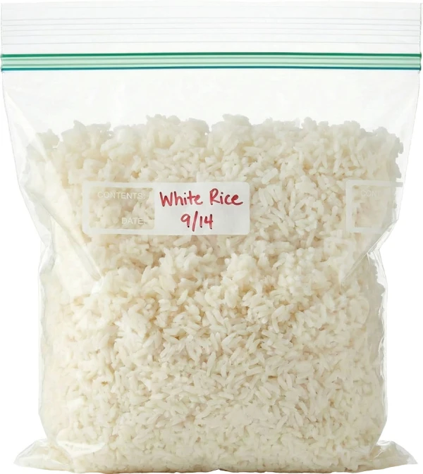 Double Zip Closure Quart Food Storage Bag with Write-On Label by MiniGrip ColorZip