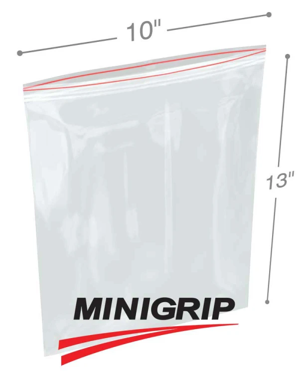 10x13 4Mil Reclosable MiniGrip Poly Bag