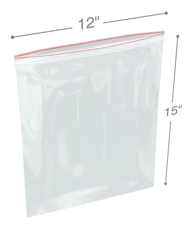 12x15 6Mil Minigrip Reclosable Plastic Bags