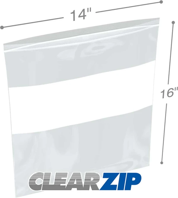 14 x 16 4 mil ClearZip Whiteblock