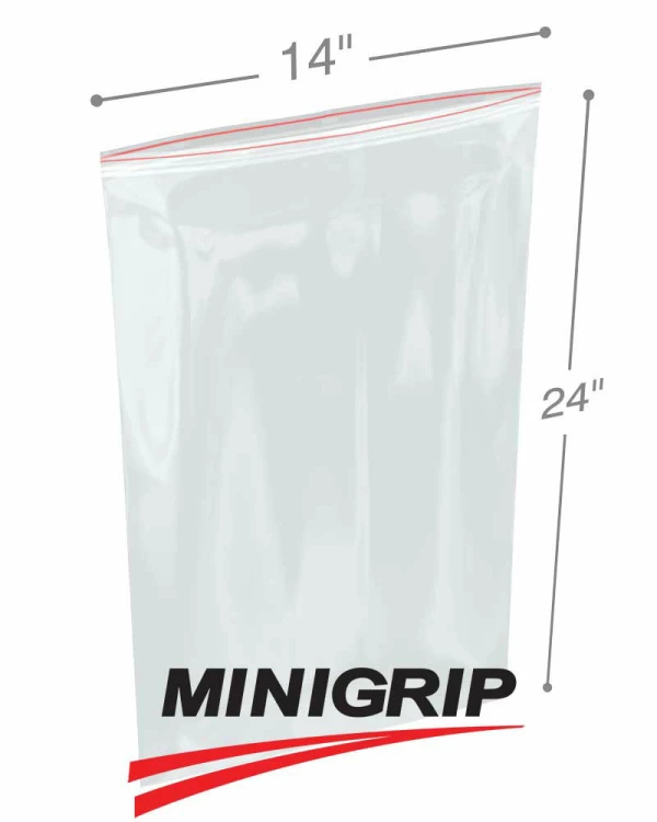 Zipper Poly Bag, 9 x 12, 2.7 Mil