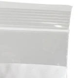 3 x 5 Clearzip Locking Top Bags with White Block 2 Mil Zip Lock