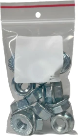 3x5 4-Mil Whiteblock Reclosable Plastic Bags with Hanghole