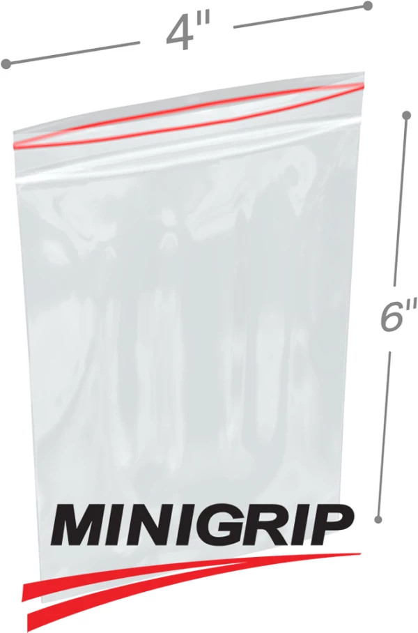 Amazon.com: Clear Plastic Reclosable Zipper Bags 4x6 (Package of 100)