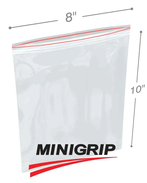 8x10 4Mil Reclosable MiniGrip Poly Bag