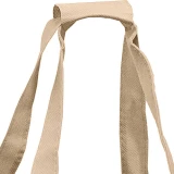 10 x 7 x 11 + 7 Tan Non Woven 6 Bottle Wine Tote Handle