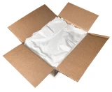 Case of 12 x 15 1.25 Mil Die Cut Handle White Plastic Bags