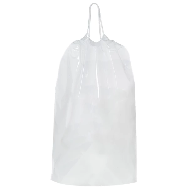 Clear Plastic Drawstring Bag 12 x 16 with a 4 bottom gusset