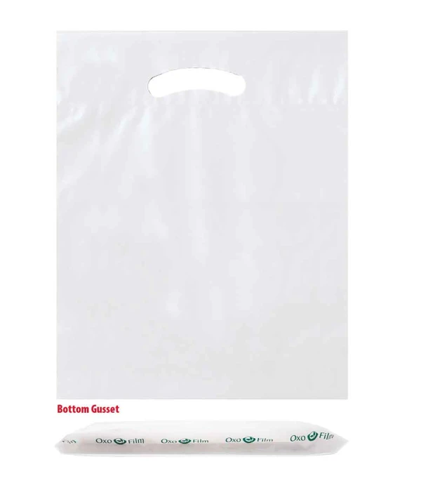 12 x 16 White Die Cut Handle Bags
