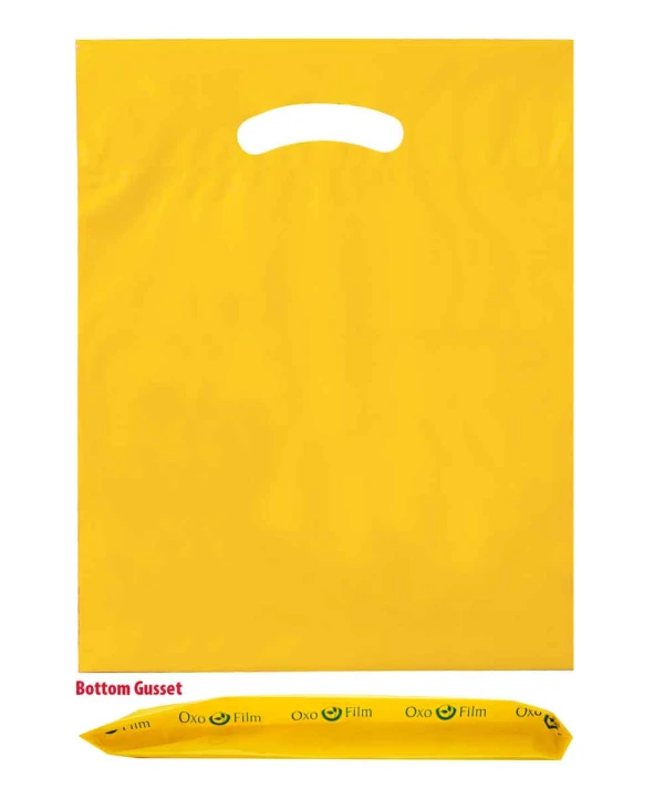12 x 16 Yellow Die Cut Handle Bags