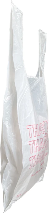 Siude Gusset of HDPE Plastic Thank You Take Out Bags