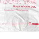 Suffocation Warning and Eye Mark of HDPE Plastic Thank You Take Out Bags