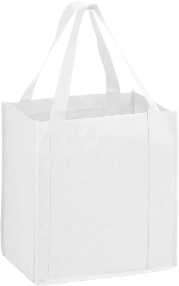 12 x 8 x 13 +8 Heavy Duty Non Woven Grocery Tote