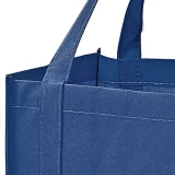 12 x 8 x 13 + 8 Navy Non Woven Tote