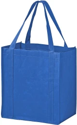 12 x 8 x 13 + 8 Royal Blue Non Woven Tote