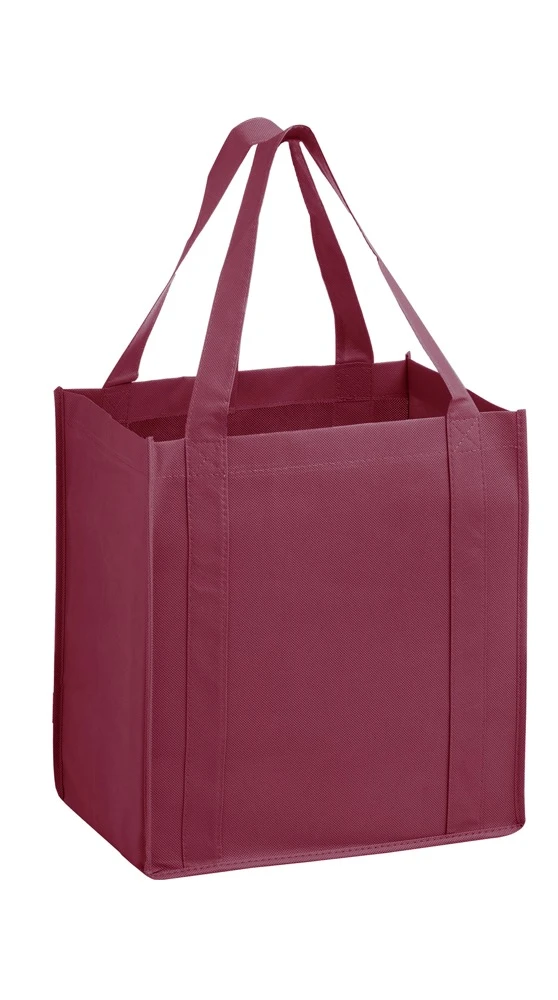 12 x 8 x 13 +8 Heavy Duty Non Woven Grocery Tote
