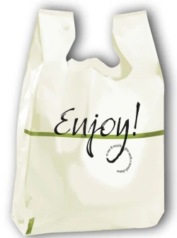 12" x 9" x 23" 0.55 Mil Enjoy Carry Out Bags