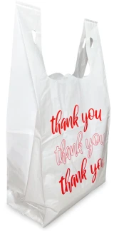 12 x 7 x 22 Heavy Duty Thank You Bags with a Flat Bottom