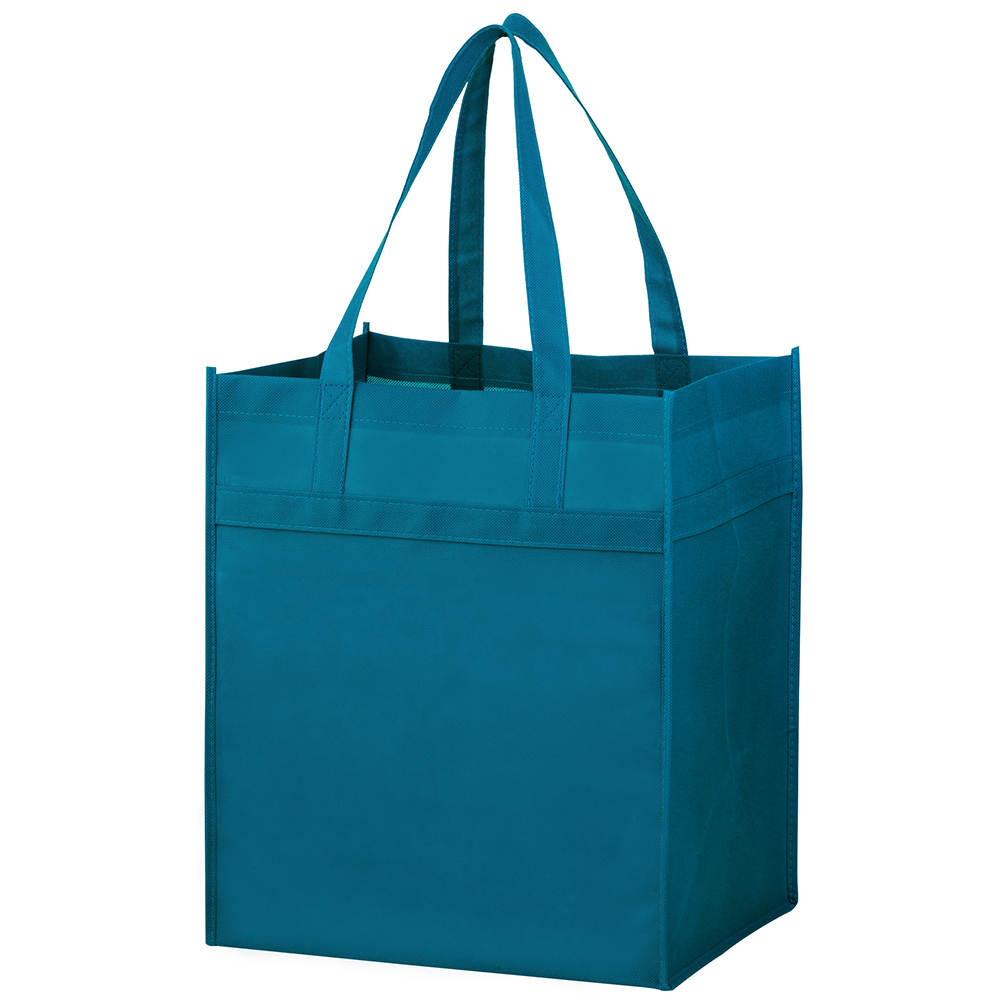 Maui Blue 13 x 10 x 15 + 10 Heavy Duty Grocery Tote