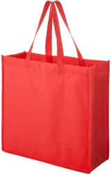 Red 13 x 5 x 13 + 5 Non Woven Grocery Tote Bag