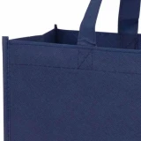 13 x 5 x 13 + 5 Navy Blue Non Woven Grocery Tote Bag