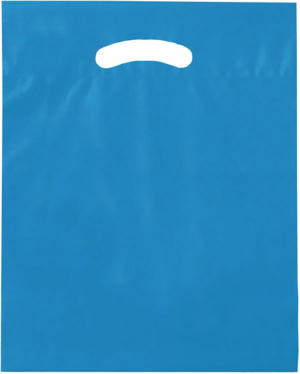 Blue 15x19+3 2.5 Mil Retail Shopping Bags