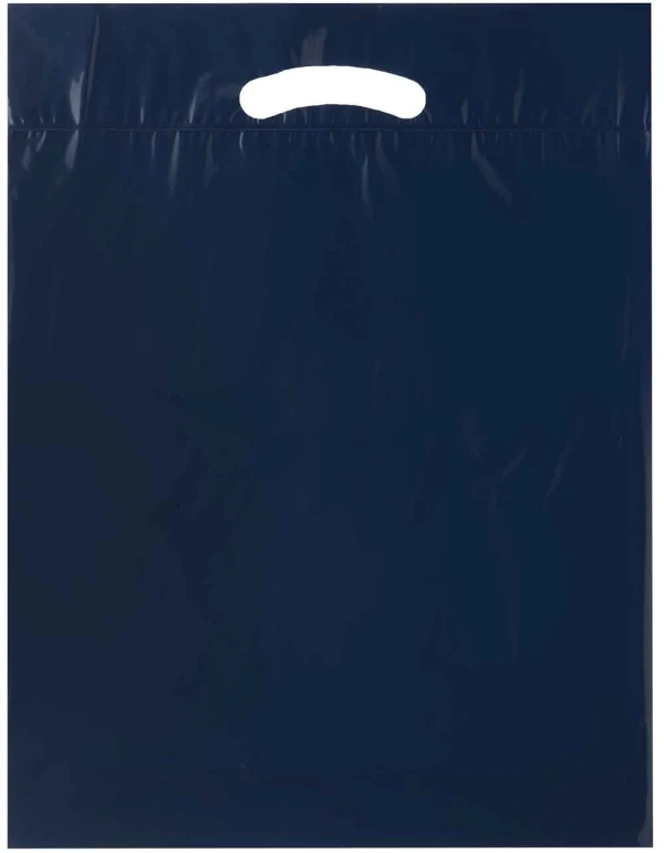 Navy Blue 15x19+3 2.5 Mil Retail Shopping Bags