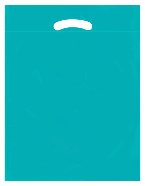 Teal 15x19+3 2.5 Mil Retail Shopping Bags