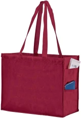 16 x 6 x 12 + 6 Burgundy Non Woven Tote