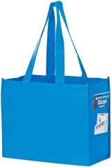 16 x 6 x 12 + 6 Cool Blue Non Woven Tote