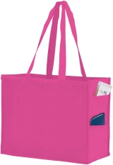 16 x 6 x 12 + 6 Pink Non Woven Tote