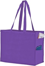 16x6x12+6 Purple Non Woven Tote