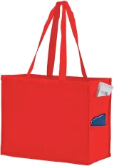 16 x 6 x 12 + 6 Red Non Woven Tote