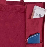 16 x 6 x 12 + 6 Burgundy Non Woven Tote