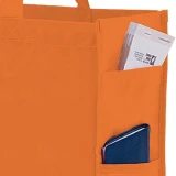 16 x 6 x 12 + 6 Orange Non Woven Tote