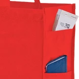 16 x 6 x 12 + 6 Red Non Woven Tote