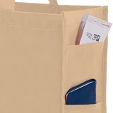 16 x 6 x 12 + 6 Tan Non Woven Tote