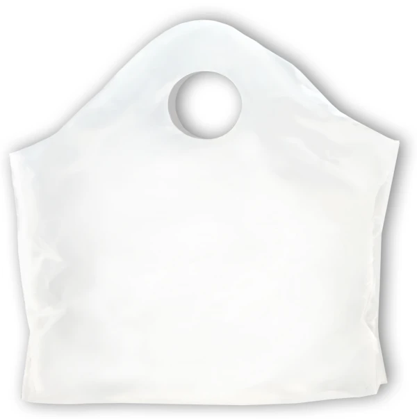 18 x 16 + 9 Super Wave Plastic Restaurant Bags