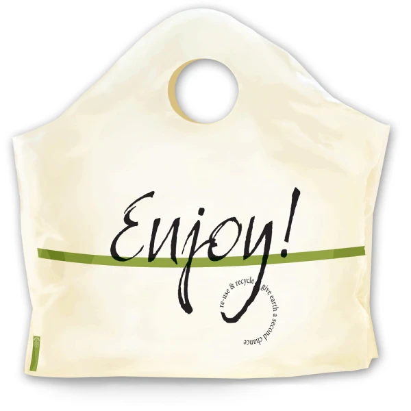 18 x 16 + 9 Ivory Wave Top Carry Out Superwave Bag