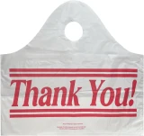 18 x 16 + 9 Super Wave Plastic Restaurant Bags