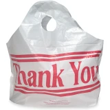 18 x 16 + 9 Super Wave Plastic Restaurant Bags