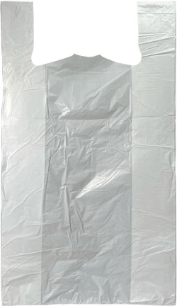 20" x 10" x 36" White T-Shirt Bags 0.65 Mil