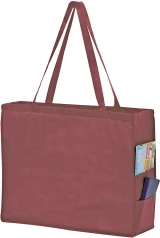 20 x 6 x 16 + 6 Burgundy Non Woven Tote