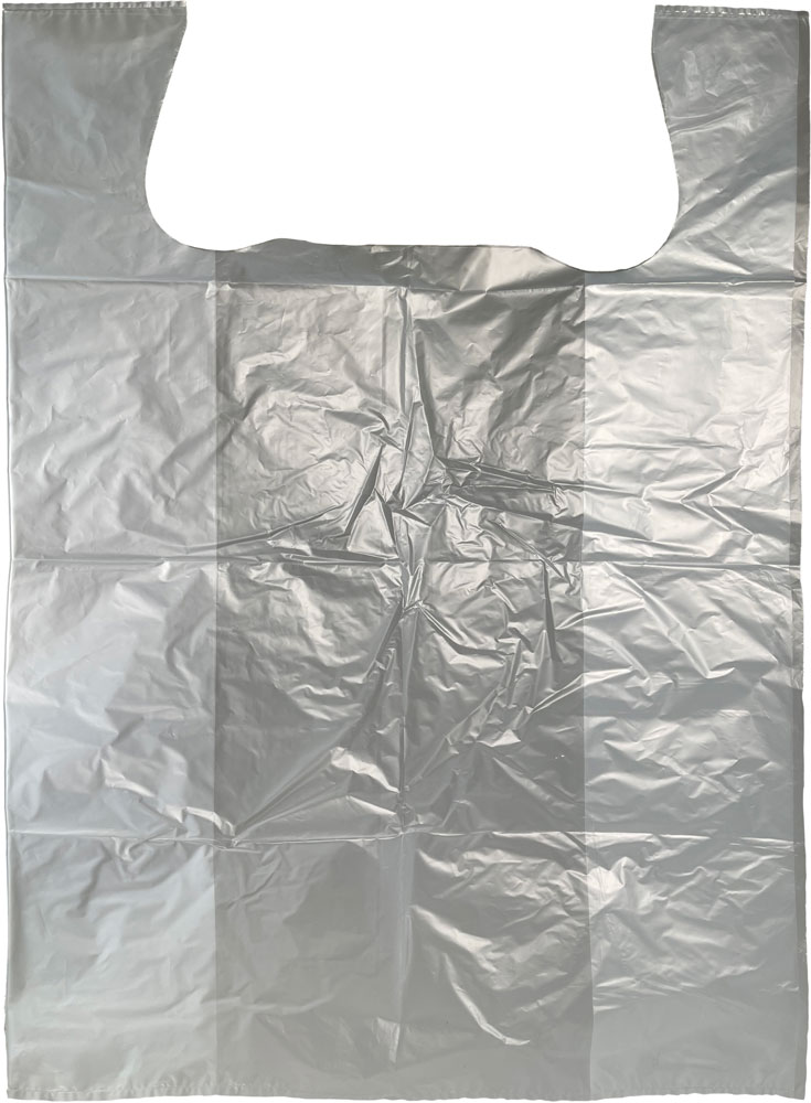 Medium Clear Plastic T-Shirt Bags - 11½” x 6 x 21 - Case of 1000