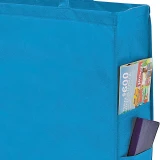 20 x 6 x 16 + 6 Cool Blue Non Woven Tote